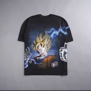 DARC SPORT Dragon Ball Z GOKU ENERGY "PREMIUM" OVERSIZED TEE IN BLACK